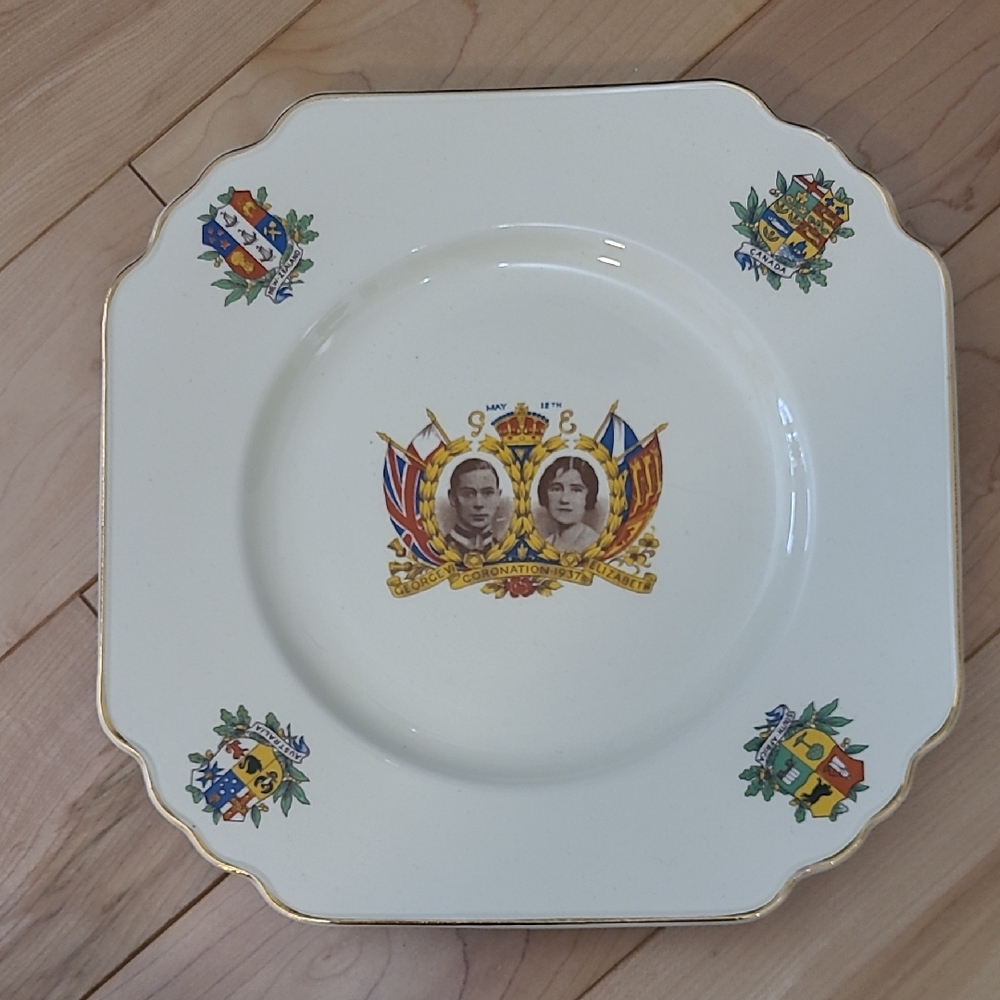 Vintage King George VI  Commemorative Coronation 1937 Plate